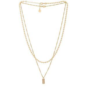 Jordan Road Rendezvous Necklace Stack in 18k Gold Plated Brass New Womens